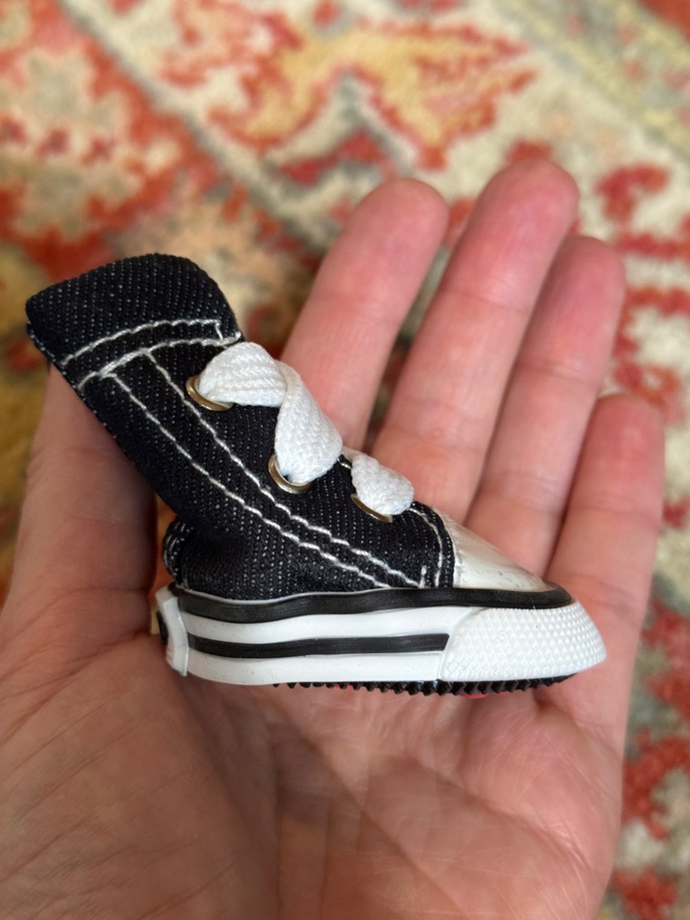 🐕 Black and White Dog Canvas High-Top Sneaker